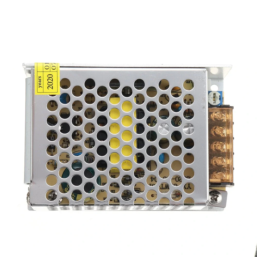 Comutação Power Supply Module Driver Adapter, LED Strip Light, AC 100-240V para DC 12V, 5A, 60W