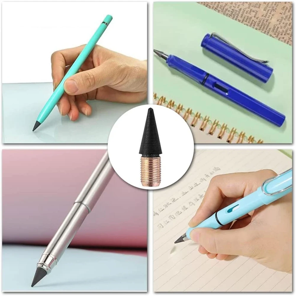 12 Pcs Inkless Pencil Tip Inkless Pencil Replacement Nibs Everlasting Pencil for Reusable Everlasting Pencil