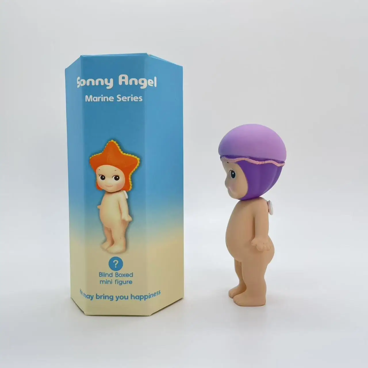 Sonny Angel Mini Figure  New Marine Series Blind Box  Toy for Girl Starfish Blowfish Manta Penguin Shell SAS65383