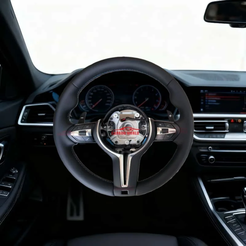 

For BMW E60 E70 E71 F10 F06 F12 F13 F15 F16 F20 F22 F30 F31 F32 F33 F36 Full Leather Steering Wheel Old Model Upgrade New Model