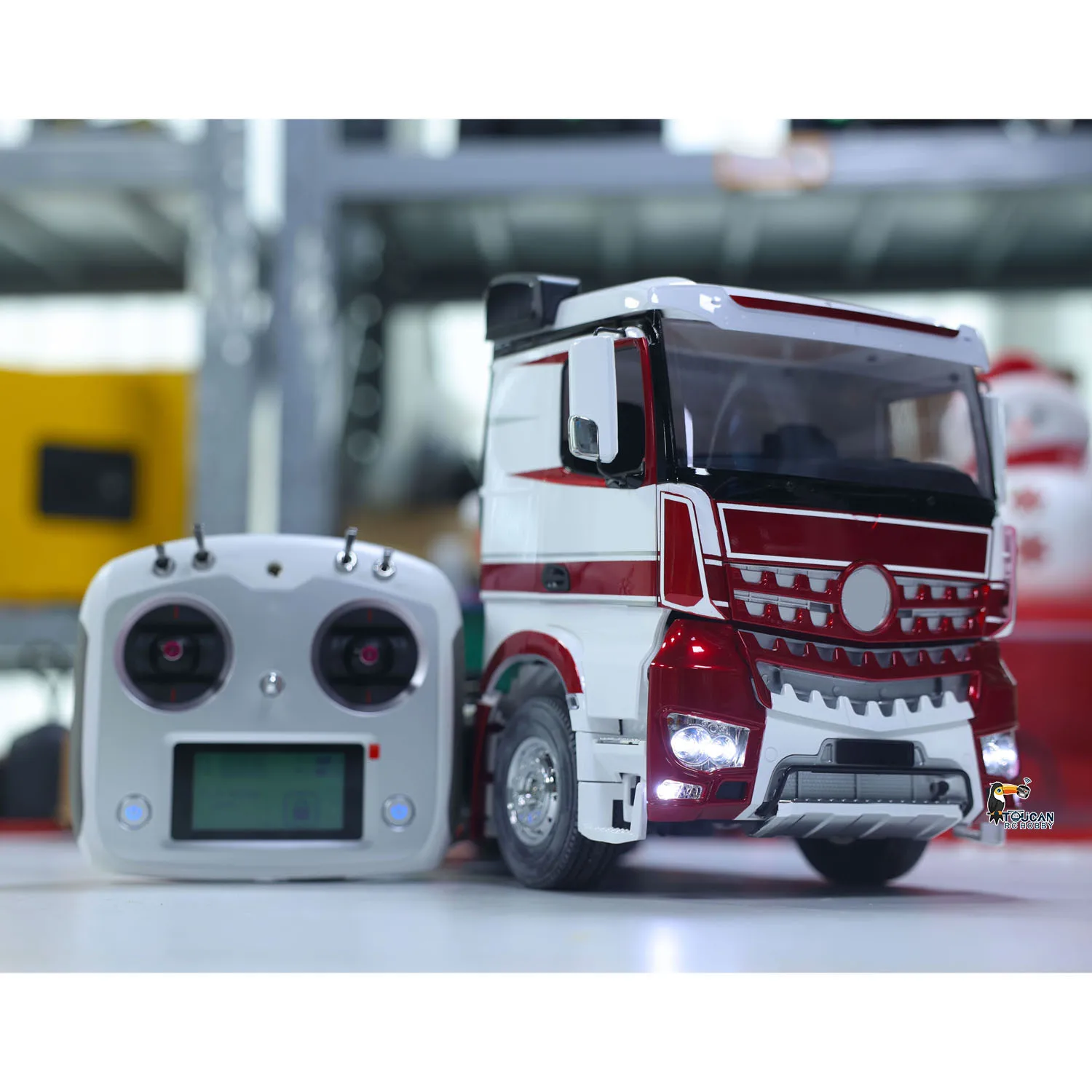 RTR 1/14 RC Tractor Truck 6x4 Remote Control Car 3363 Model Opened Doors Light Sound Painted Toys TOUCAN RC HOBBY THZH1645