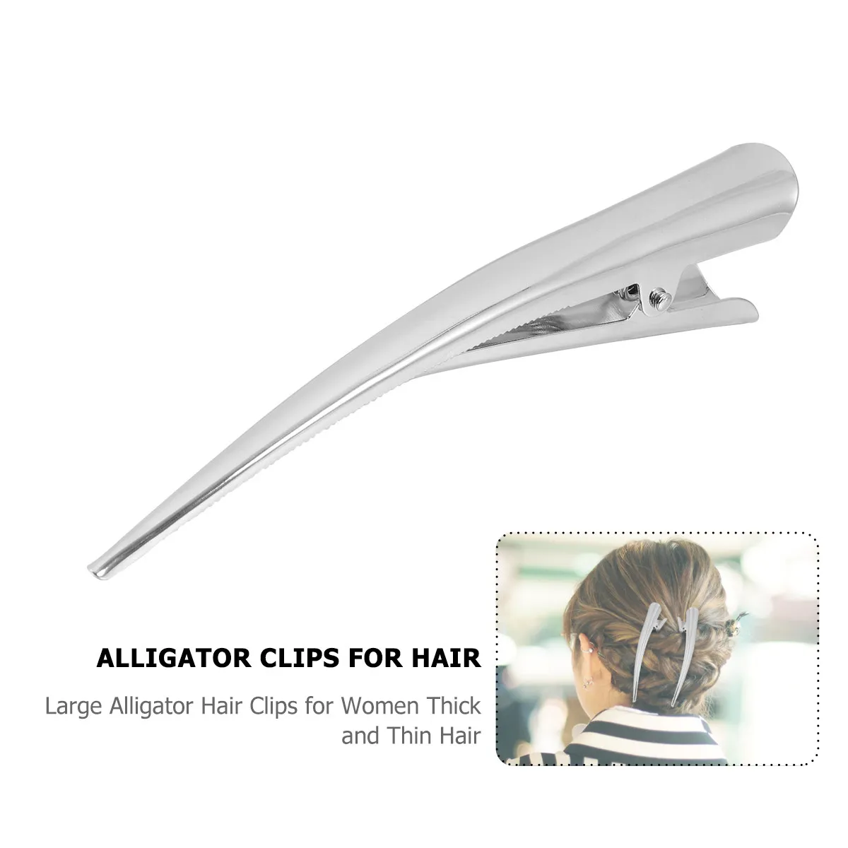 

12Pcs Duckbill Hair Clips for Styling Strong Secure Hold Alligator Hair Clips for Women Salon Barbershop Hairdressing