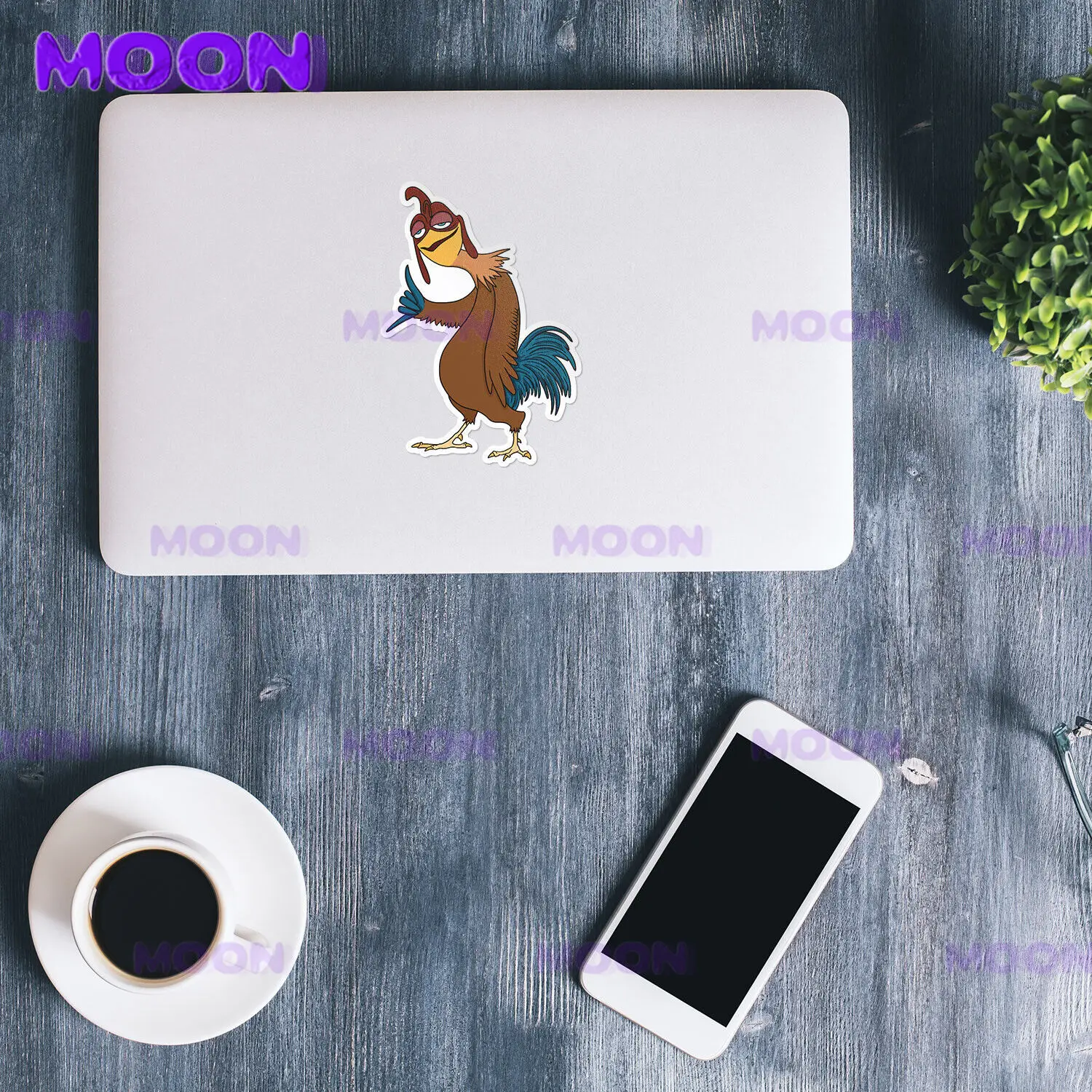 Proud Chicken Joe Is A Vibe Cartoon Decal Car Bumper Laptop Vinyl Sticker Decal