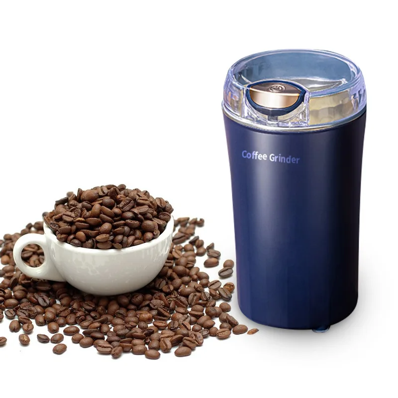 Molinillo de café eléctrico portátil de acero inoxidable, herramienta de cocina, hecho a mano