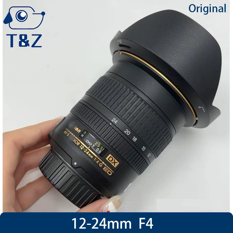 98% New Original AF-S 12-24mm F4 G ED Lens For Nikon D3100 D3200 D3300 D3400 D3500 D5200  D5500  D700 D7100 12 24 F4 Zoom Lens