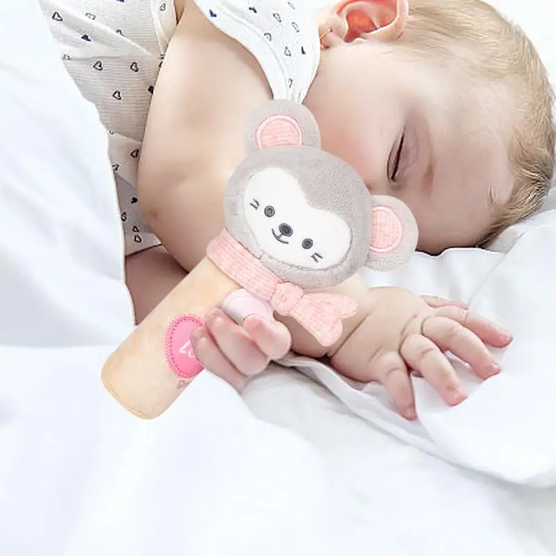Sonajeros para bebés de 0 a 6 meses, juguetes sensoriales de mano para bebés, juguetes para la dentición del bebé, sonajero ergonómico de animales, juguetes sensoriales para la dentición