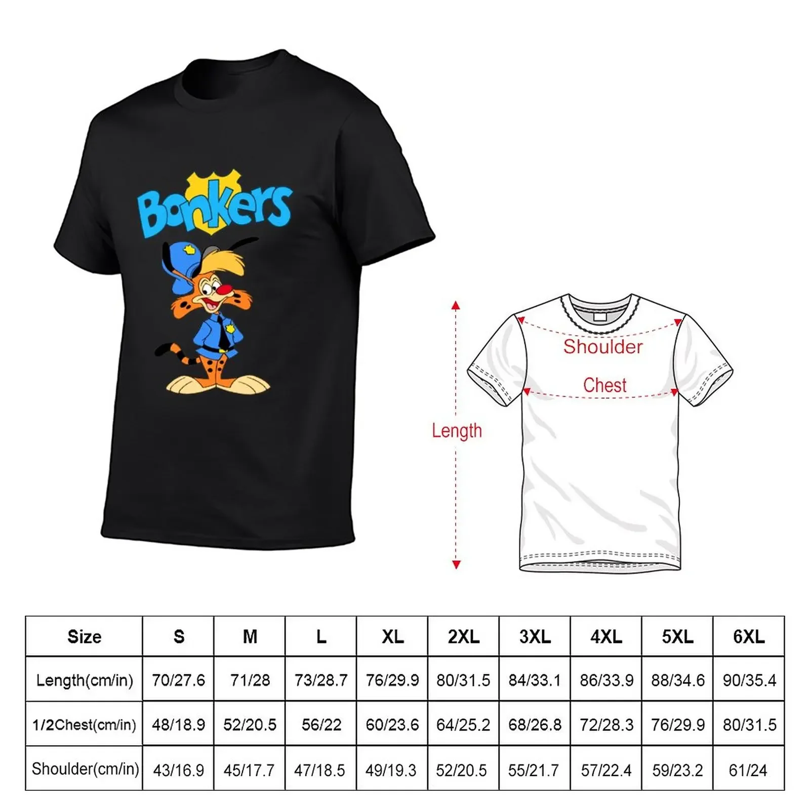 New Bonkers Funny Gift For Fans bonkers cartoon Classic T-Shirt Blouse Tee shirt t shirts for men cotton