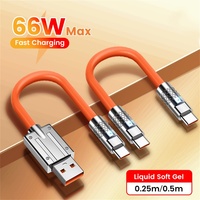 25cm/50cm Short USB C Cable Fast Charging USB Type C To Type C Data Cable For iPhone16 15  Samsung Xiaomi Huawei Power Bank Wire