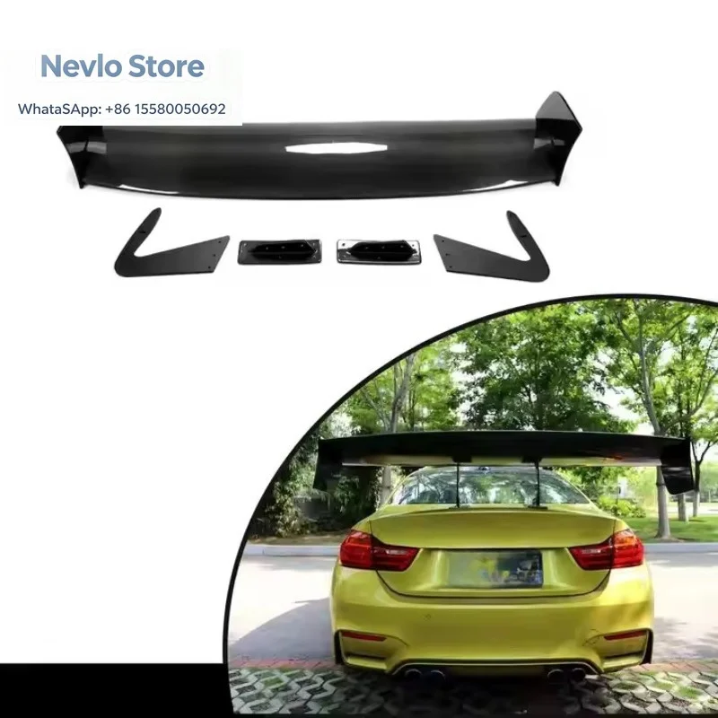 Carbon fiber/fiberglass large barb volte spoiler rear trunk spoiler boot lip for Nissan GTR for Ford Mustang for Toyota GT86