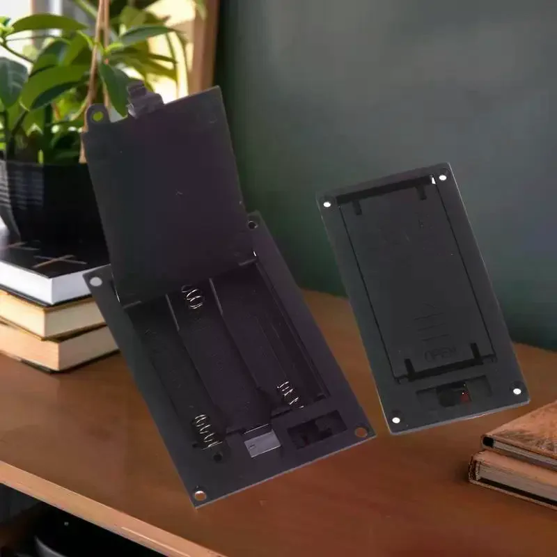 Quality Plastic Batteries Shell, Switch Cover & 2x3x AAA Rectangular Embedded Battery Storage Boxes