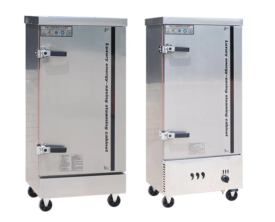 Duty Auto Steamer Rice 12 Trays Rice Steamer Commercial Kitchen Equipment Electric Rice Steamer Cabinet Layers Heavy