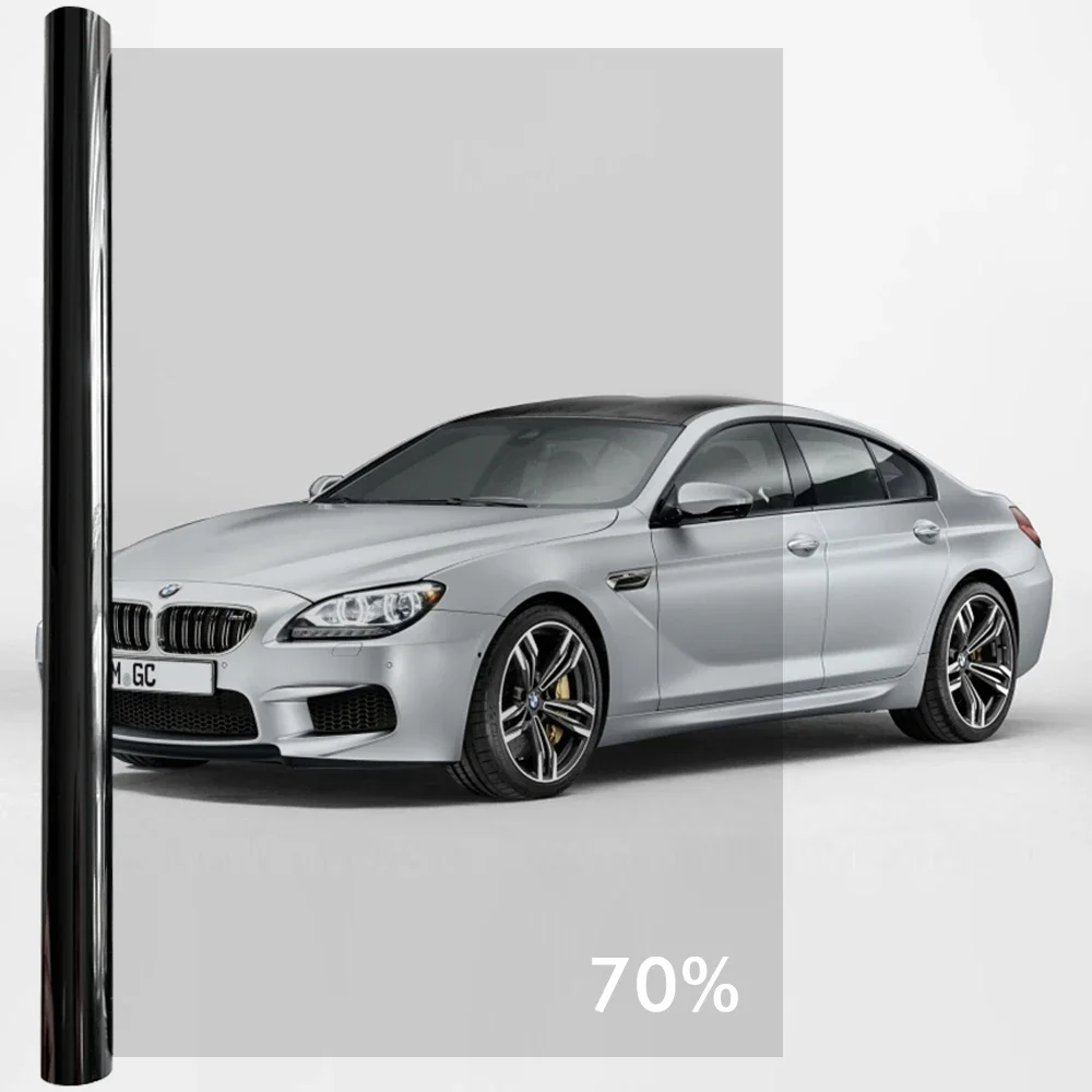 1 Rolle 50x3m Schwarze Autofenster-Tönungsfolie Glasaufkleber VLT 1%-70% Sonnenschutz Fenstertönung Solar-UV-Schutzfolien Aufkleber – Detail 17