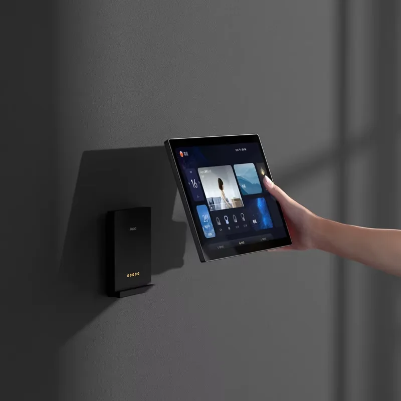 Aqara 스마트 온도 조절기 S3 터치 스크린 3.95" 패널 음성/원격 제어 지원 Homekit과 함께 온도 습도 감지 작업