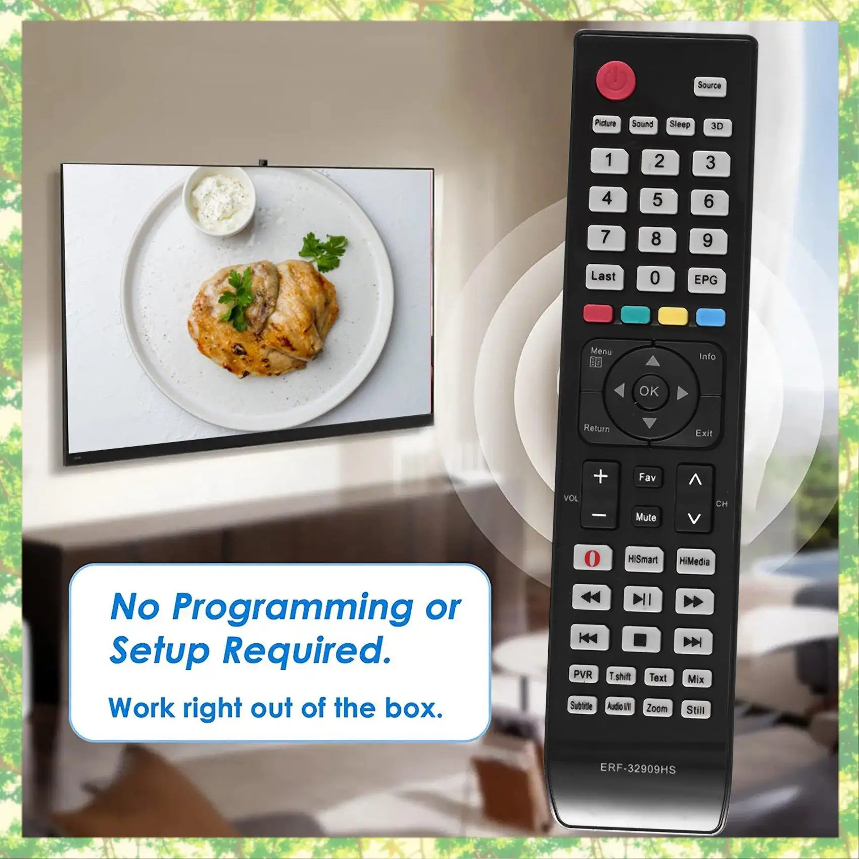 جهاز تحكم عن بعد بديل ذكي لجهاز التحكم عن بعد للتلفزيون هايسنس ERF-32909HS