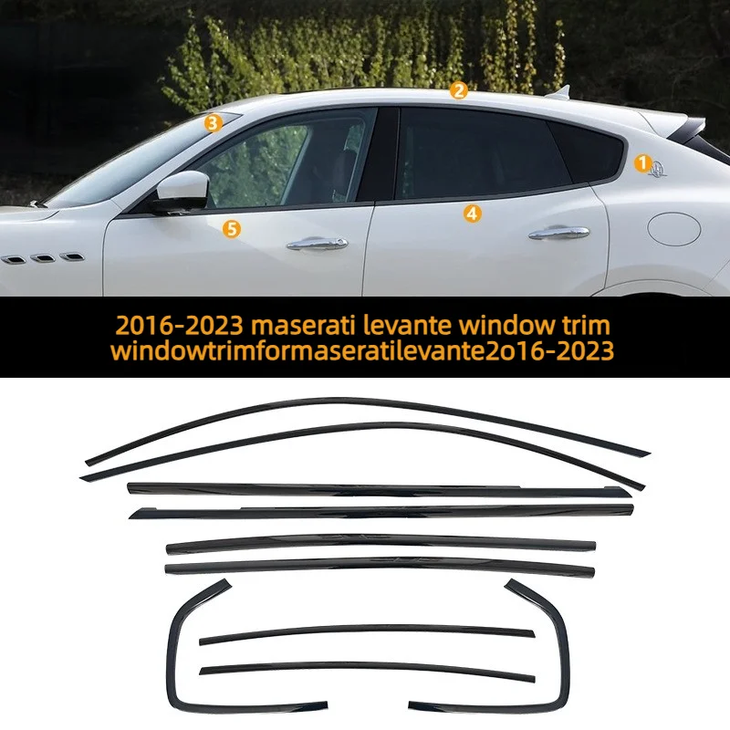 

Suitable For 2016-2025 Maserati Levante Window Trim Modification And Levante Trunk Tailgate Parts Car Accessories
