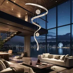 Modern Stair chandelier Pendant lights indoor lighting Ceiling lamp hanging light led Chandeliers for living room indoor lightin