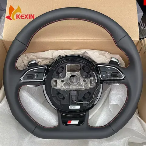 다기능 버튼과 시프트 패들이있는 Audi A3, A4 B8, A5, A6, Q3, Q5, Q7 스티어링 휠, 자동차 액세서리에 적합