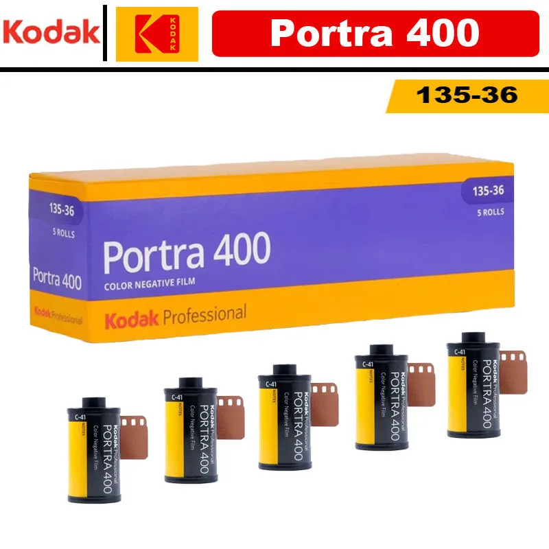 1-10 rollos profesional KODAK Portra 400 36 exposiciones 135 película negativa de Color 35mm C-41 ISO 400 fotografía al aire libre partículas finas