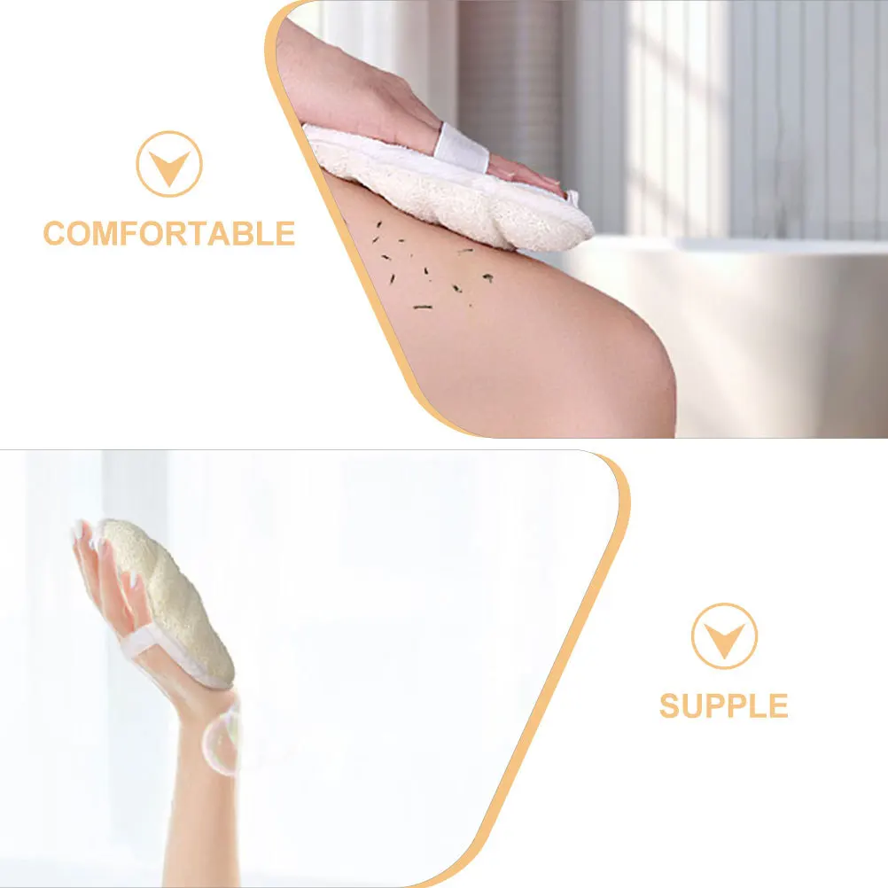 

3Pcs Exfoliating Loofah Scrubbers Soft Supple Bath Shower Pads Gentle Body Scrubber Deep Cleanse Exfoliating Body Shower