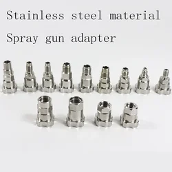 Stainless steel material suitable for SATA DeVilbiss IATA Warte Avalon spray gun adapter car painting tool link rod adapter