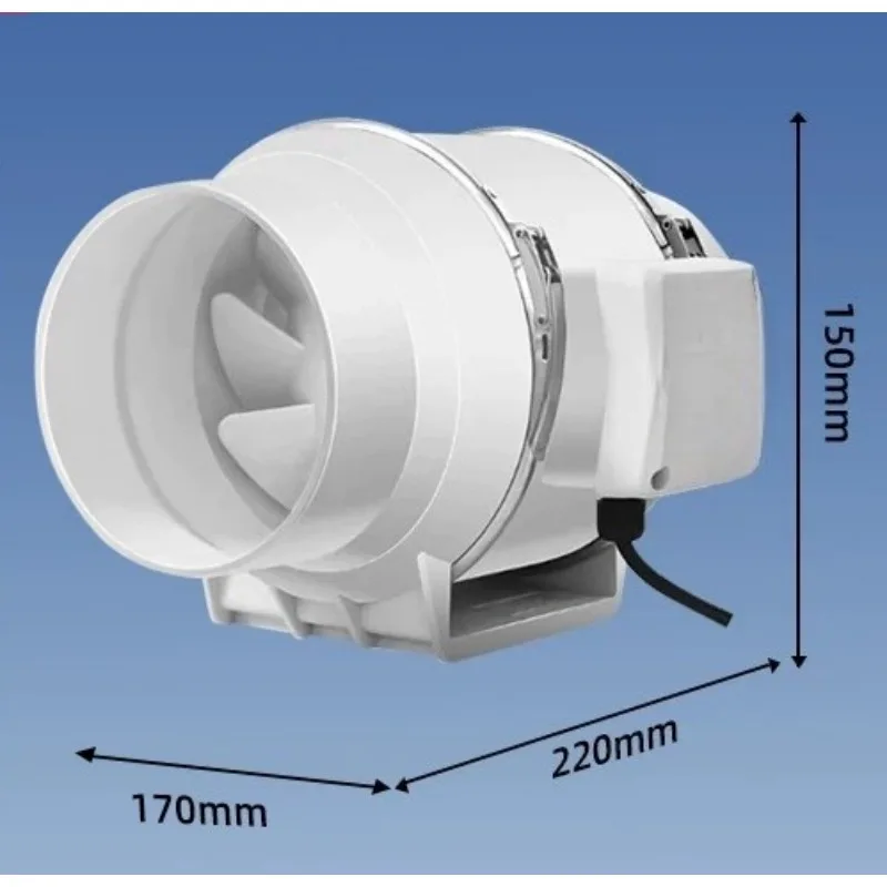 for Duct Fan Bathroom Kitchen Exhaust Ventilation Fan Industrial Slant Flow Booster Exhaust System