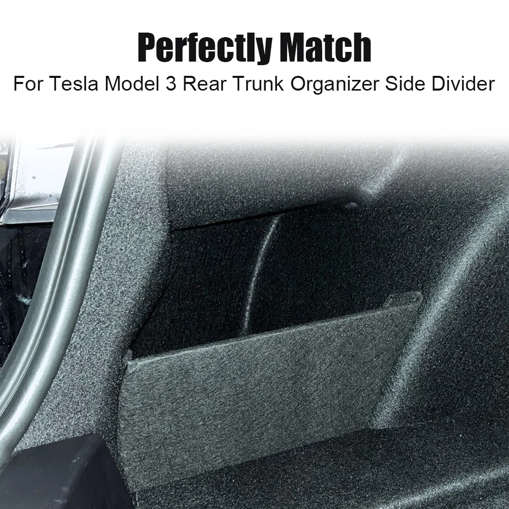 Per Tesla Model 3 Trunk Side Holder Storage Plate modifica Auto Organizer divisorio accessori interni per Auto