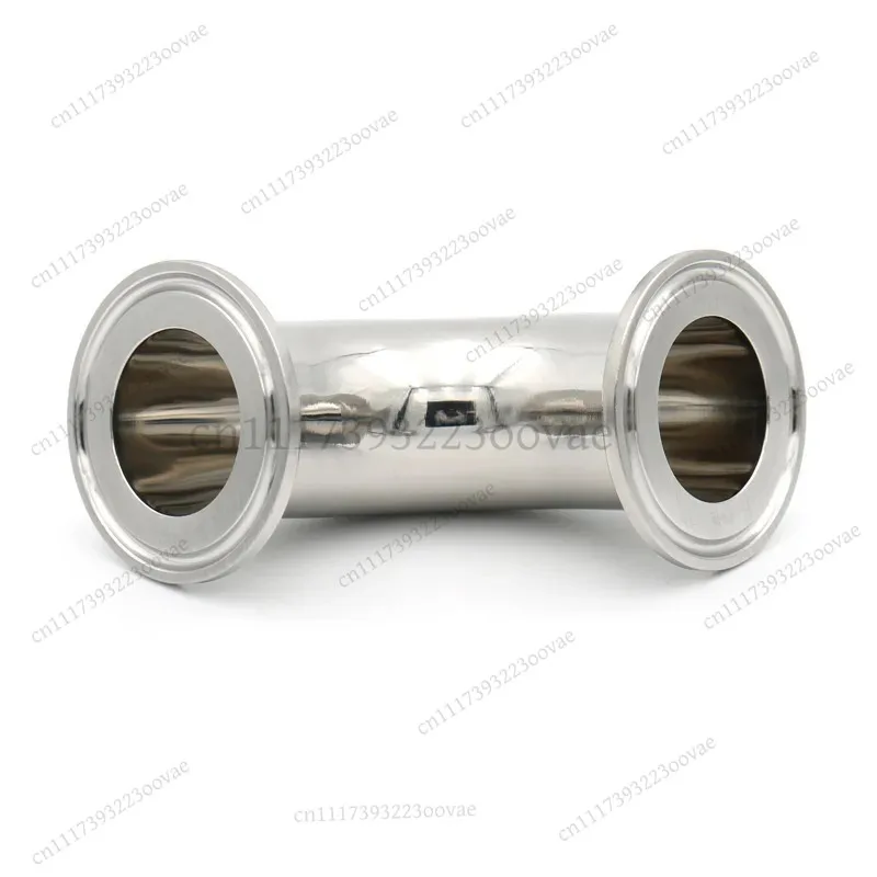 LF-Sanitary Stainless Steel 90° Tri Clamp Elbow 304/316L Quick Installation Pipe Fitting OD19‑102 Spare Parts