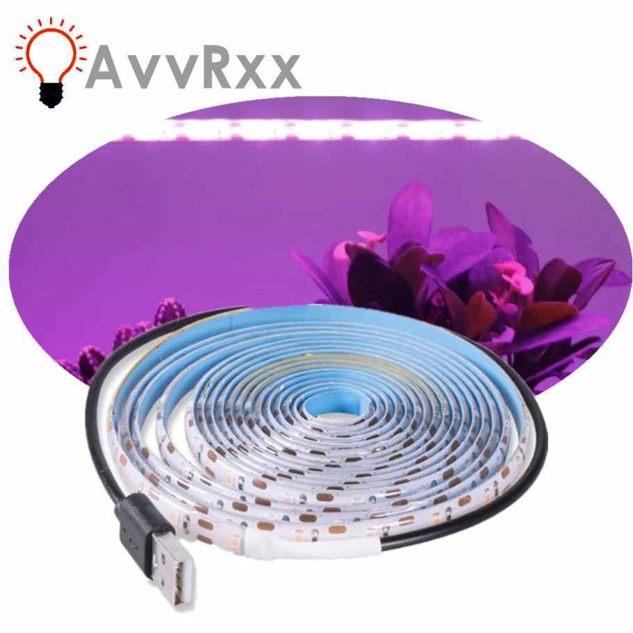 

LED Grow Light Full Spectrum Phytolamp 5V USB Plant Light Strip 1m 2m 3m Phyto Lamp for Plants Flower Greenhouse Tent Hydroponic