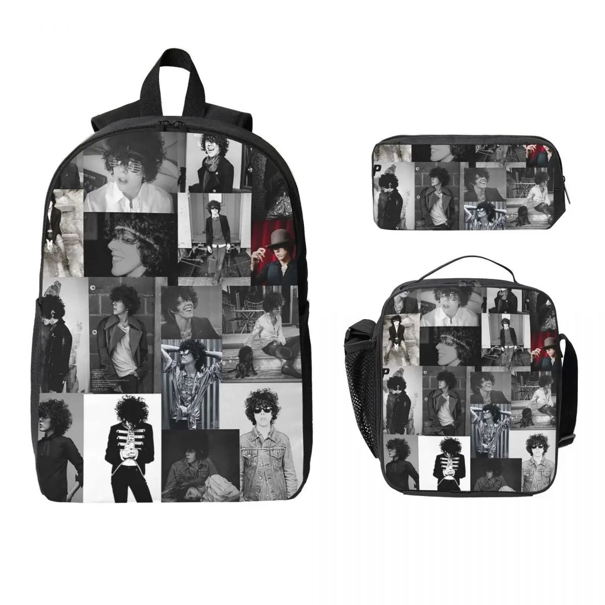 

Lp Backpack Student BookBag School Bag Laptop Shoulder Bags 3ps Insulated Lunch Bag Pencil Case