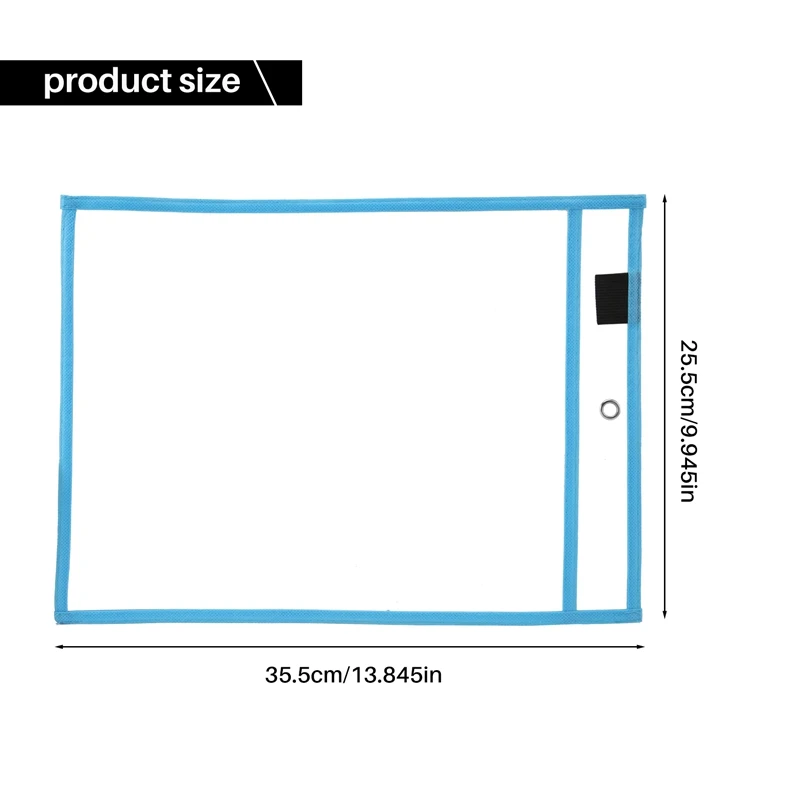 10Pcs Reusable Dry Erase Pockets, Assorted Colors For Children Kids Students