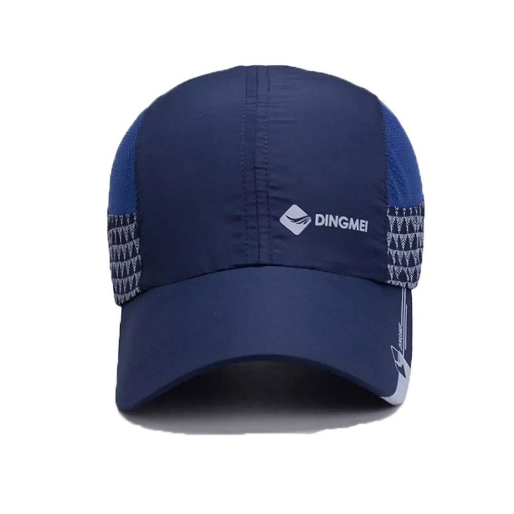 

Comfortable Quick Drying Sports Baseball Hat Ultra Thin Letter Sunscreen Peaked Cap Snapback Mesh Baseball Cap Unisex
