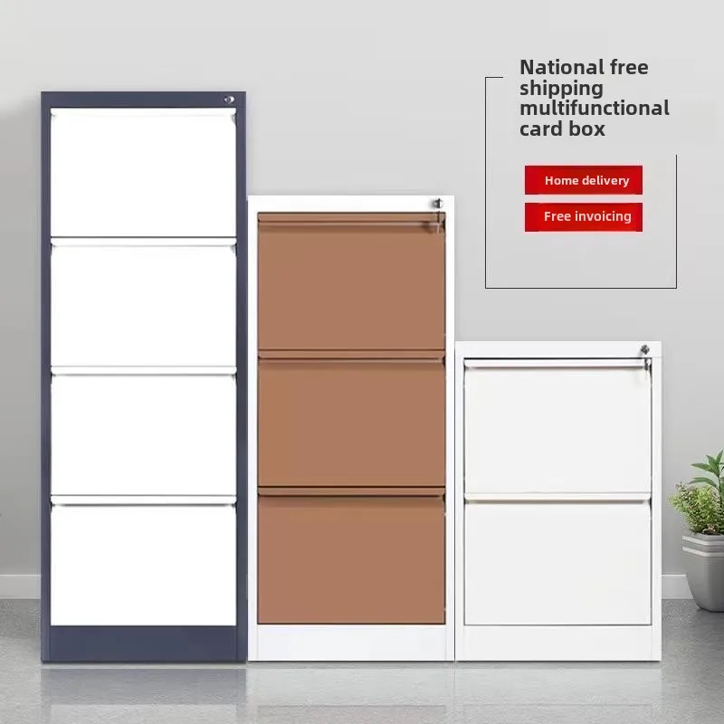 Office A4 Hanging Labor File Cabinet Drawer Data Cabinet FC Card Box Storage Quick Labor Folder File Cabinet