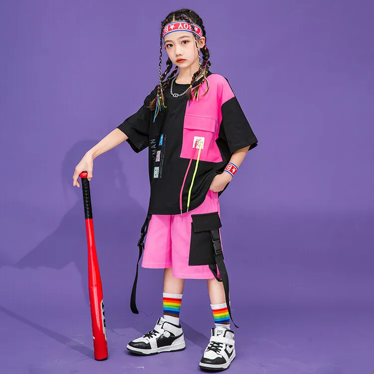 

Children's Street Dance Suit Boys and Girls Games Performance Costume Jazz Dance