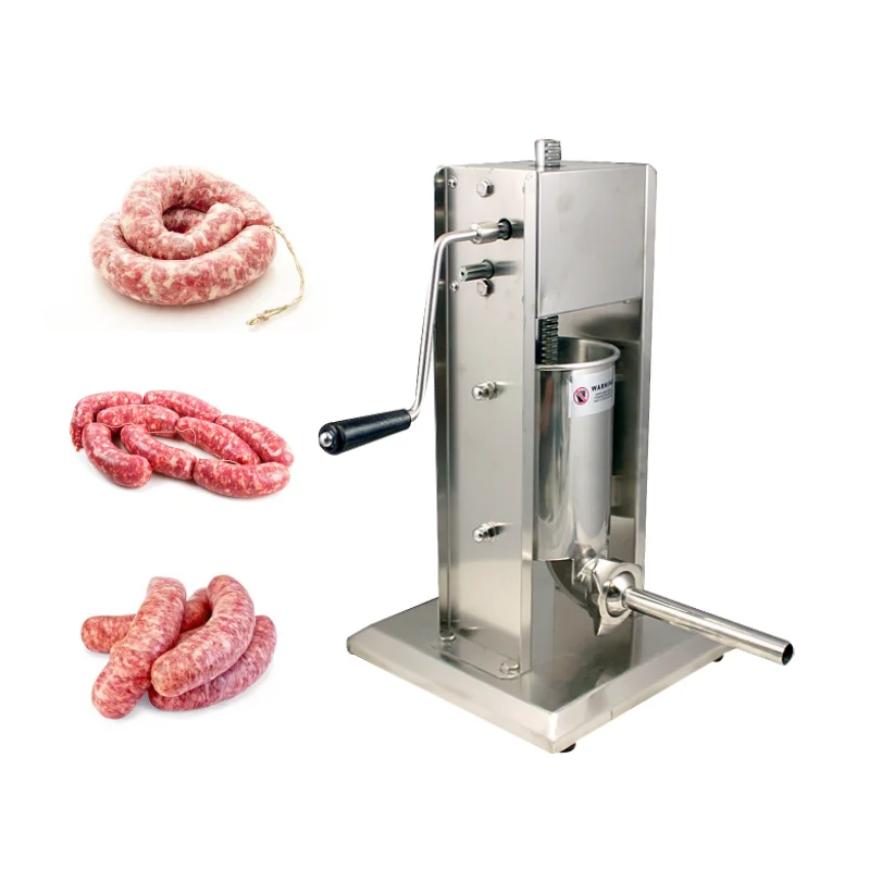 Manual Sausage Stuffer Maker 7L/15L Stainless Steel for Home Kitchen Restaurant Commercial Sausage Filler Filling Machine