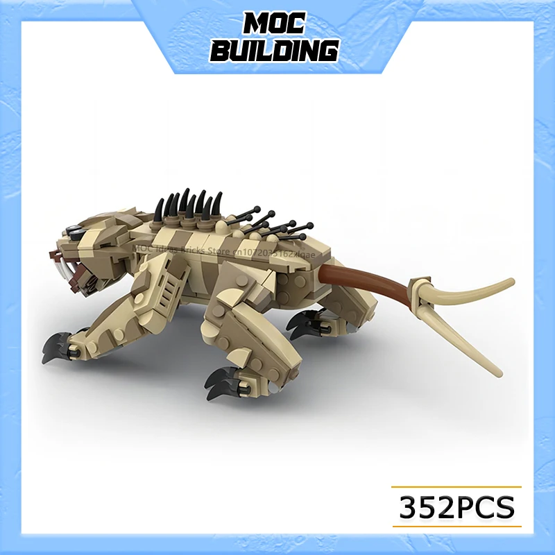 

Конструктор MOC: Модель монстра из космической серии фильмов, сборная модель животного, игрушки DIY, креативная коллекция, украшение для витрины, рождественский подарок