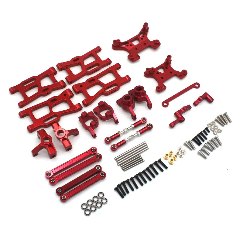 WLtoys 124008 124010 RC 1/12 Metal Upgrade for Remote Control Car Swing Arm Steering Cup 8-Piece Set of Parts
