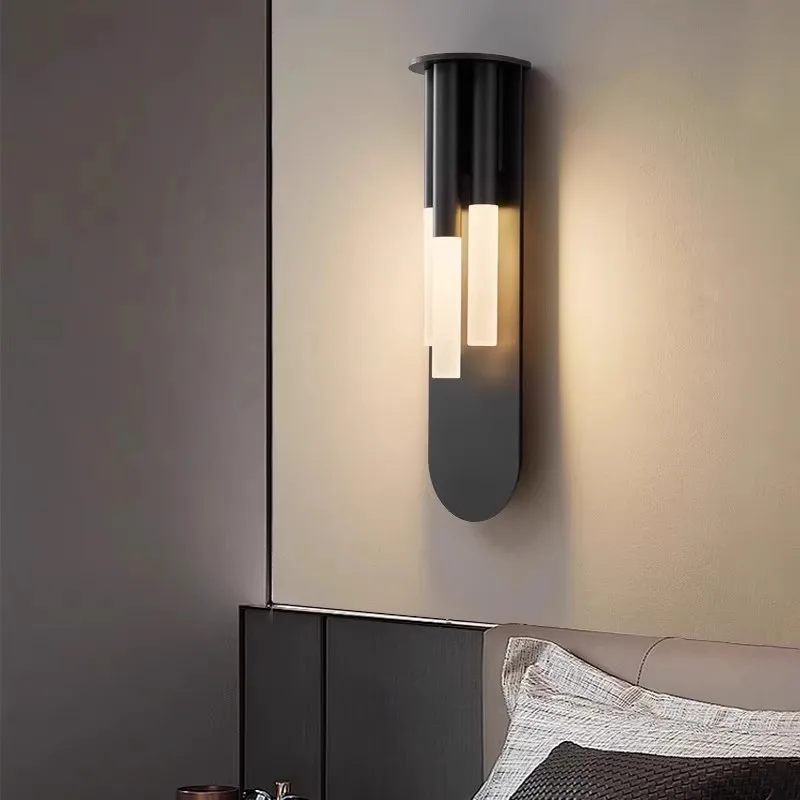 

Nordic Minimalist LED Wall Lamp Living Room Background Decoration Wall Sconces Staircase Strip Lamp Bedroom Bedside Lighting