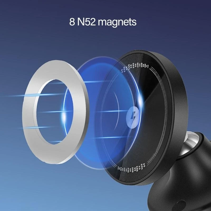 Suporte estável montagem carro, rotação 360 ​​graus, aderência não -lip para navegação por telefone