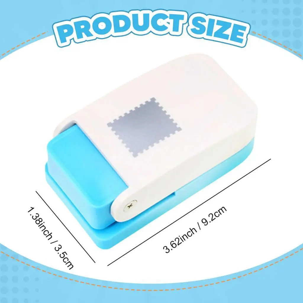 Postage Stamp Punch Embossing Tool 1x0.8inch for Kids Paper Punch Scrapbooking Supplies for Scrapbooking Arts Projects Photos