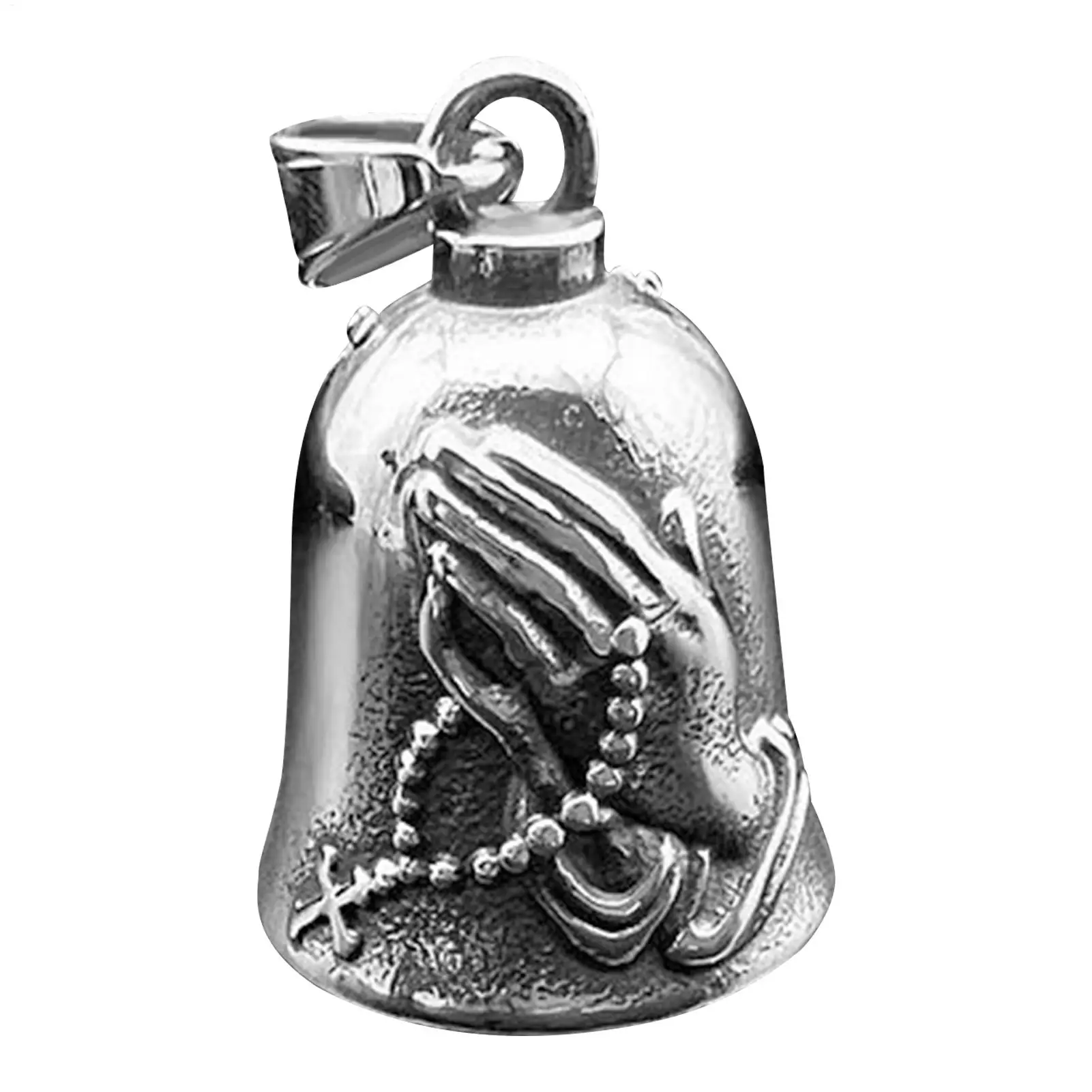 Guardians Bell Motorcycle Bells, Stainless Steel Motorcycle Bell LuckyCharm, Motorcycle Bell Hanger, Chrome For Motorc