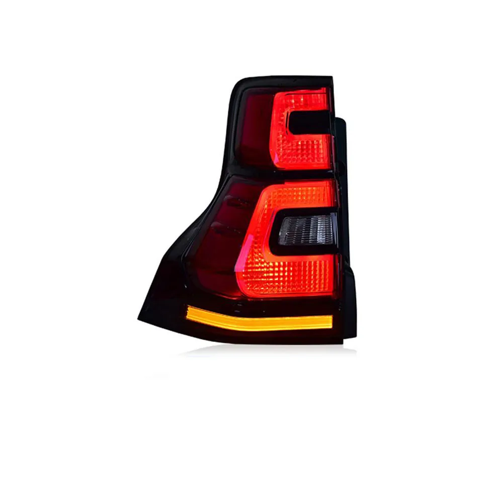 For Toyota Prado LED Tail Light Assembly 10-17 Toyota Baja Modified Running Water Turning Rear Tail Lights