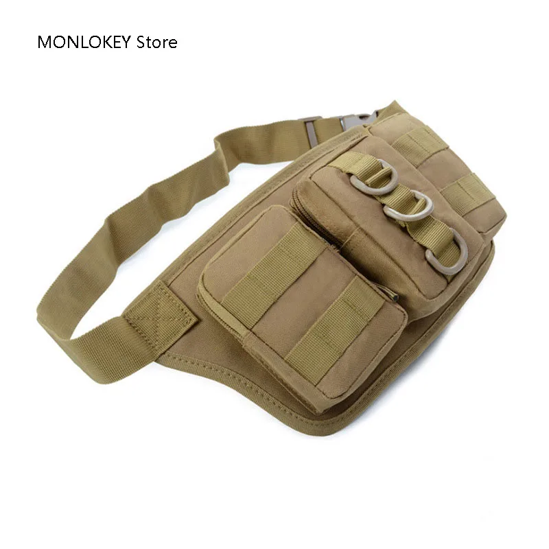 

Переносная тактическая поясная Сумка Molle для телефона с фонариком, водонепроницаемая поясная сумка для путешествий, бега, походов, кемпинга, рыбалки