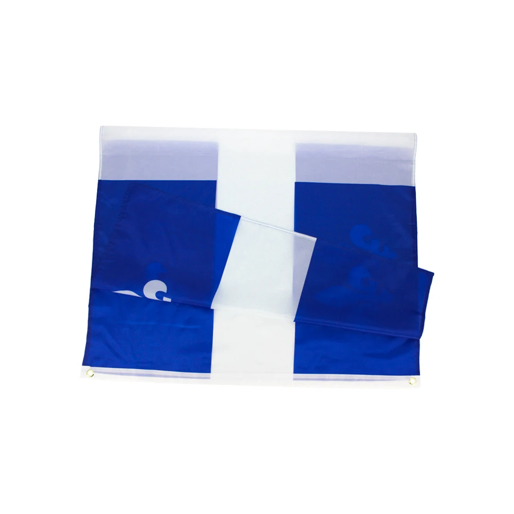 Quebec Emblem Flag 90x150cm fleurs de lis quebec Flag Polyester hanging Flag with Brass Grommets