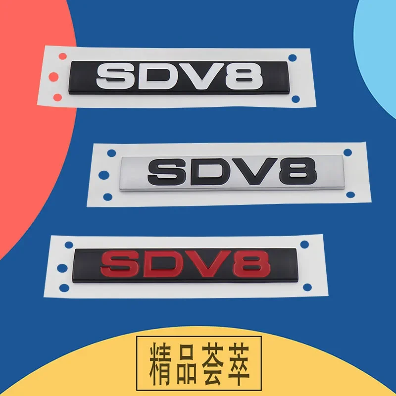 For England UK SUV Off Road HSE car Engine Hood Fender trunk Tail Rear Decal Emblem 3D Premium SDV8 Letters Badge Sticker