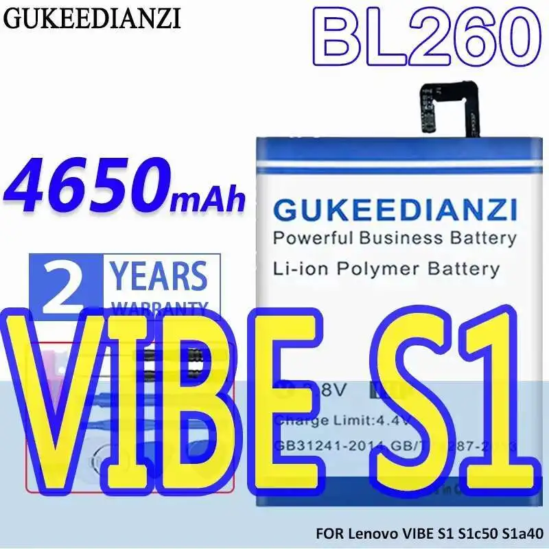 

For Lenovo Vibe S1 Lite S1la40 BL260 Premium Replacement 4650Mah Mobile Phone Battery Stable