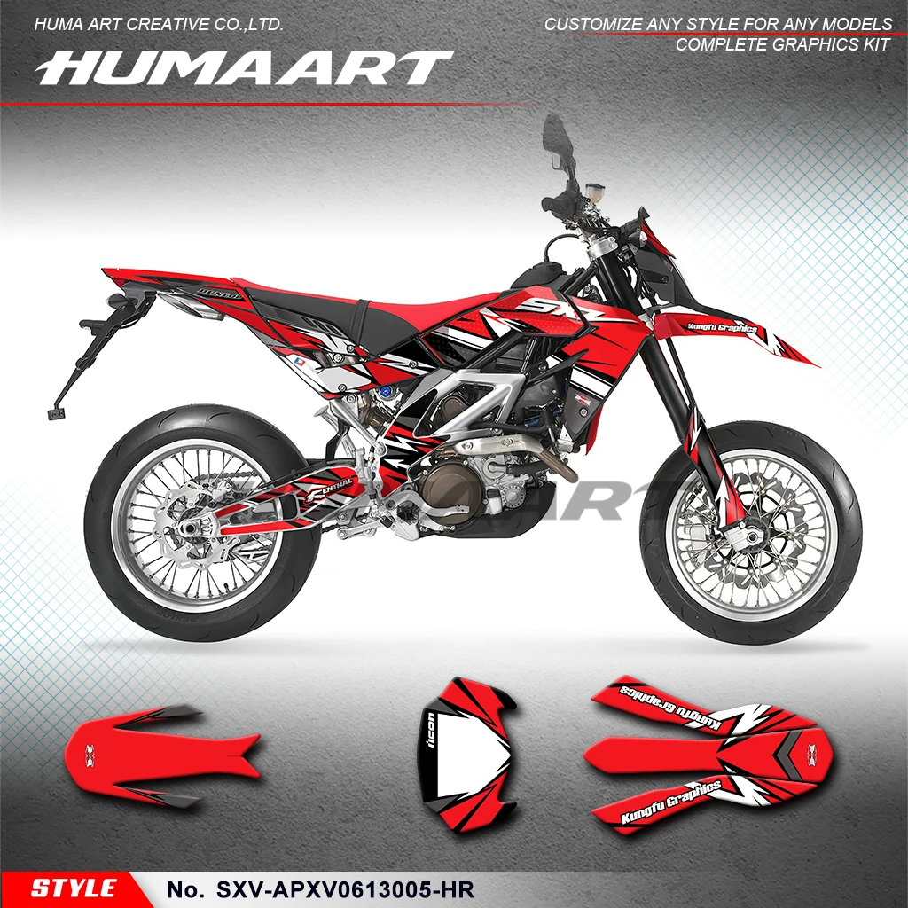 

Виниловая графическая наклейка huпера для Aprilia SXV 450 550 2006-2013, SXV-APXV0613005-HR