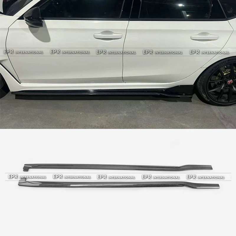 

For Honda Civic Type R FL5 23-24 Carbon Fiber Side Skirts EPA Type 1 Addon -JDM Aero Kit-2PCS Splitters Tuning Accessories