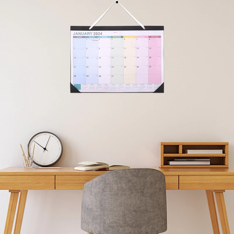 2024 Calendar Wall Calendar with Stickers 365-day Countdown Desktop Calendars Multifunctional Durable Beautiful for 2024-2025