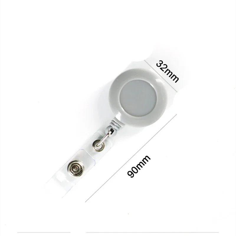 10pcs/lot Retractable Anti-Lost Clip Card Badge Holder Reels Name Tags Id Holder Badge Nurse Accessories