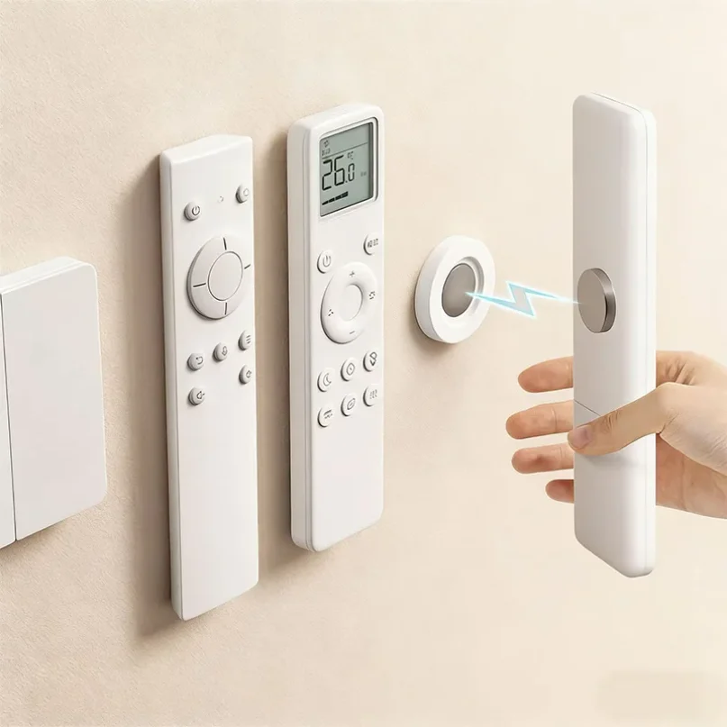 2/5/10pcs remote holder magnetic Remote Control Holder mount wall Adhesive Strong Hold Tv Remote Holder for Home Office